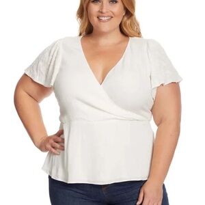 ❤️NEW Jessica Simpson Plus Size Sariah Top